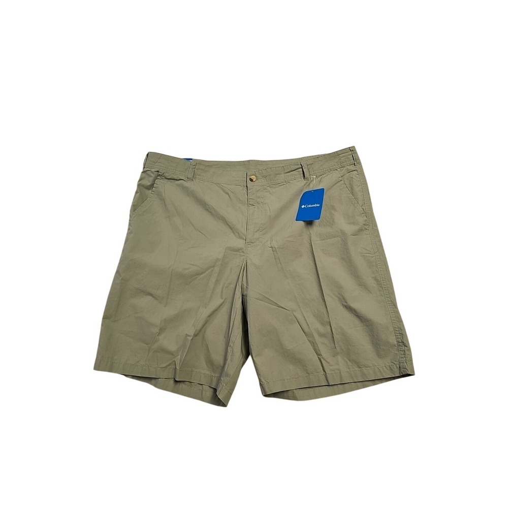 Columbia Washed Out Shorts Khaki Mens 42x10 KhakiChino Cotton  Inseam Casual New